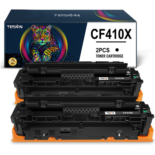 HP 410X CF410X Remanufactured Black Toner Cartridge 2 Pack